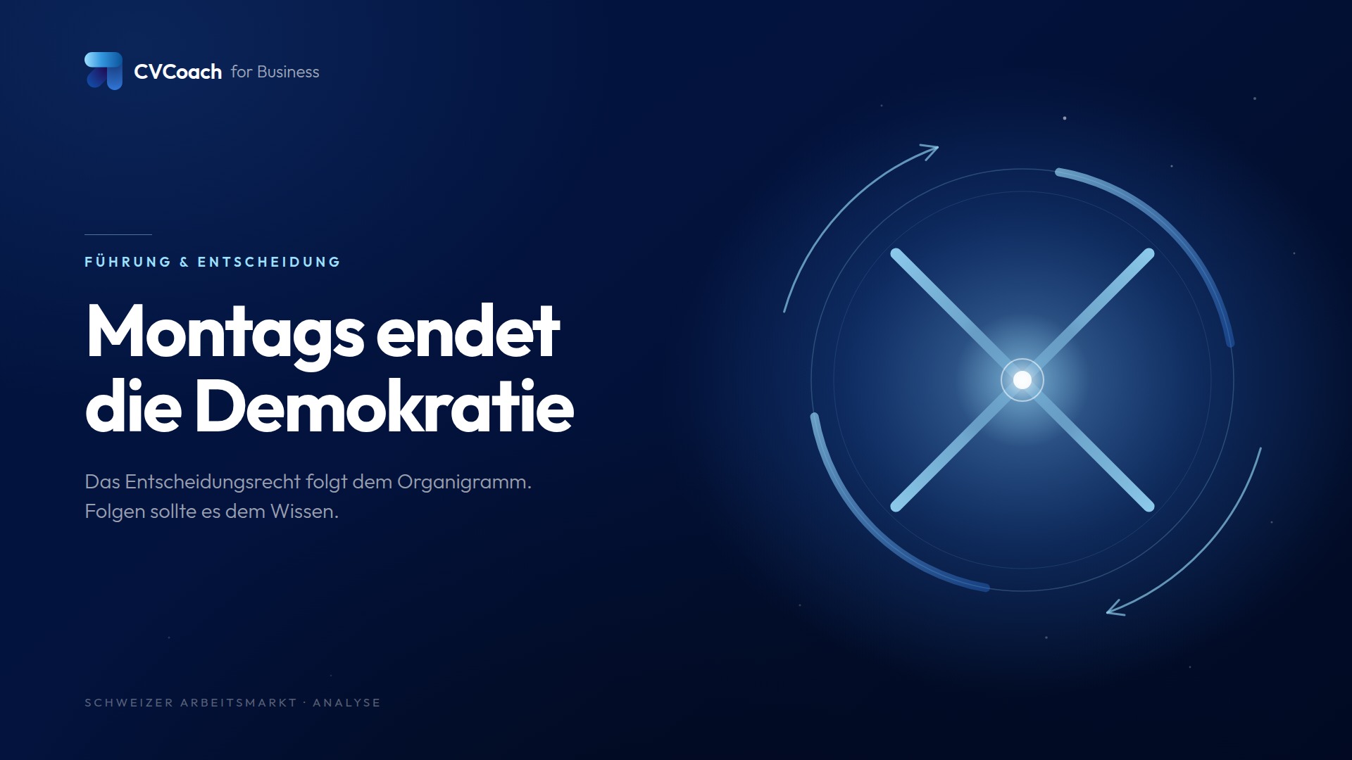 Montags endet die Demokratie