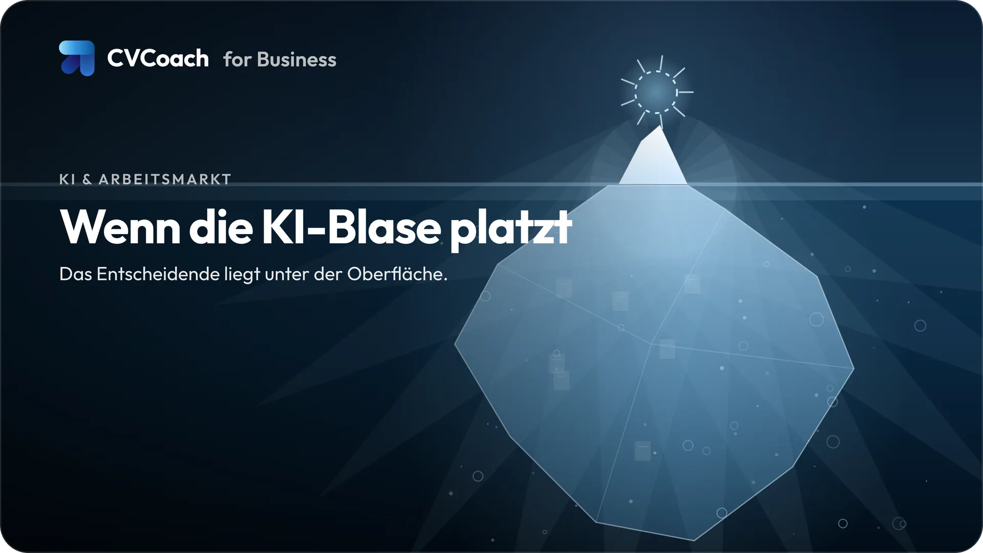 Wenn die KI-Blase platzt, beginnt die Arbeit